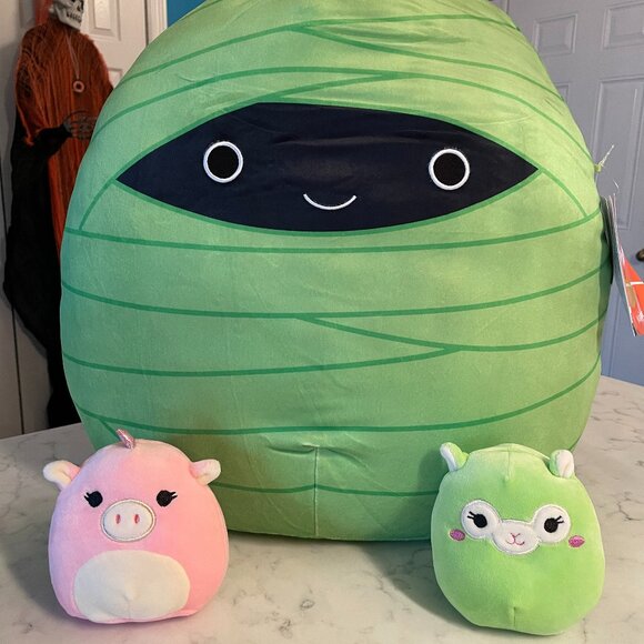 Halloween Squishmallow Major Green Mummy Large - 2022 Exclusive Rare size - New! - Picture 5 of 7